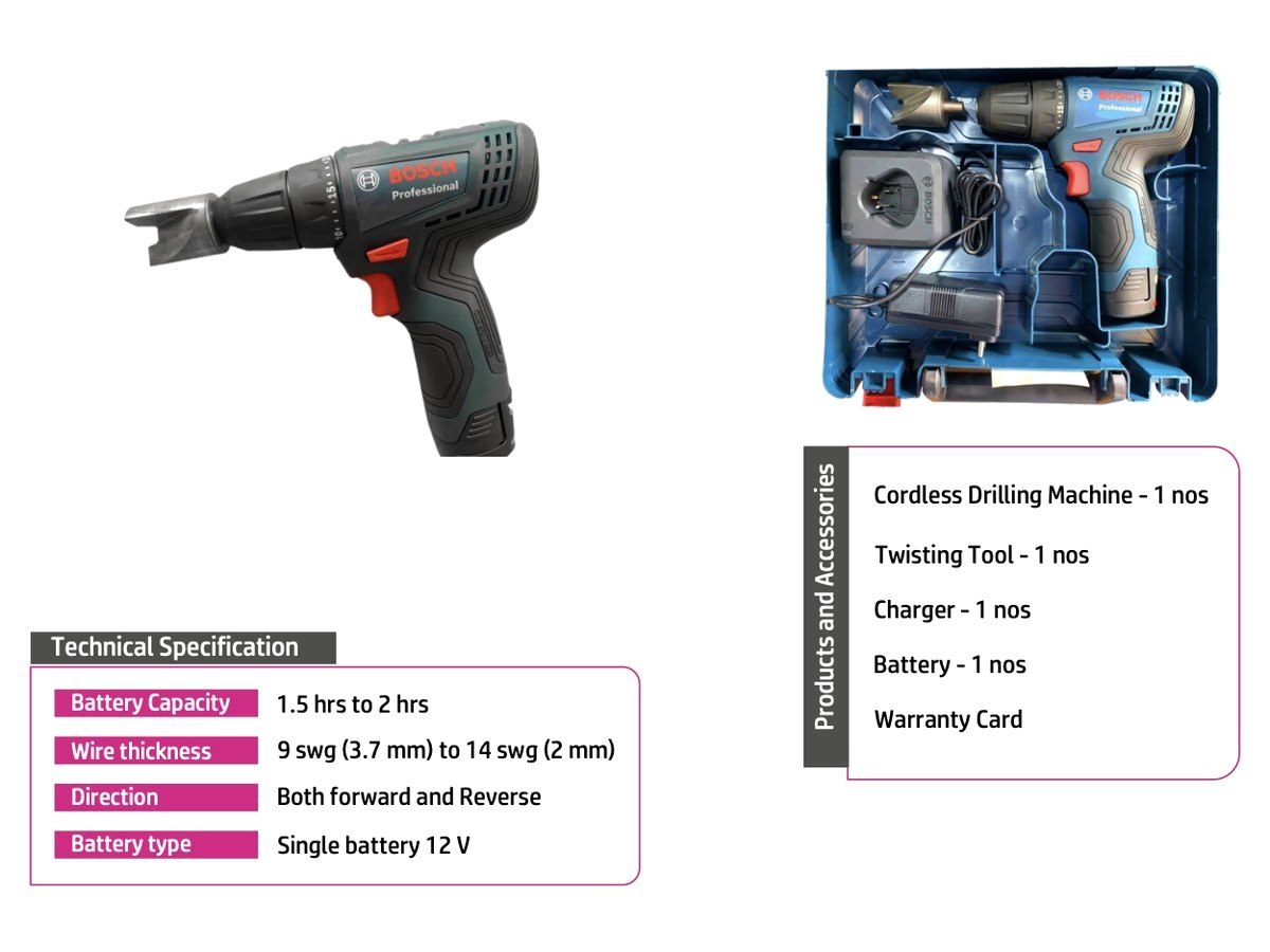 Hand twisting machine by No.1 Fence, Coimbatore